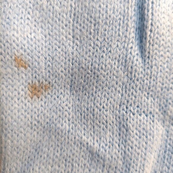 Vintage 1940s -1950s Powder Blue Long Sleeve Cardigan Sweater - Picture 9 of 9